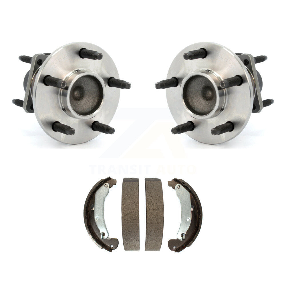 Brake Drum Shoes Hub Bearing Rear Kit For Chevrolet Cobalt Pontiac G5 Saturn Ion
