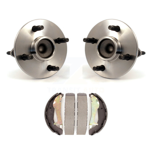 Brake Drum Shoes & Hub Bearing Rear Kit For Chevrolet Cobalt Pontiac G5 Non-ABS