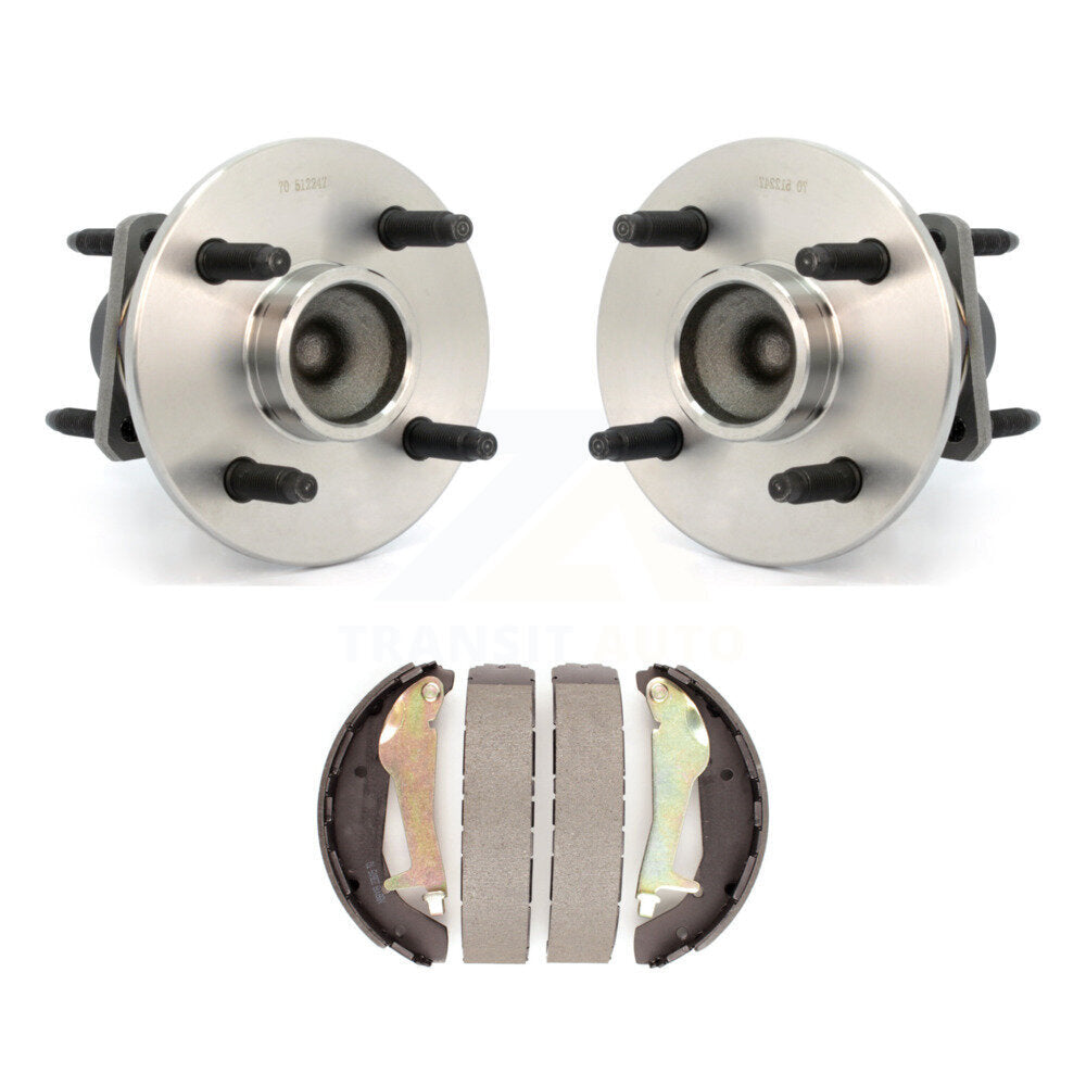 Brake Drum Shoes Hub Bearing Rear Kit For 2009-2010 Chevrolet Cobalt Pontiac G5