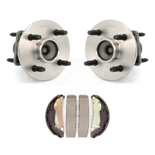 Brake Drum Shoes Hub Bearing Rear Kit For 2009-2010 Chevrolet Cobalt Pontiac G5