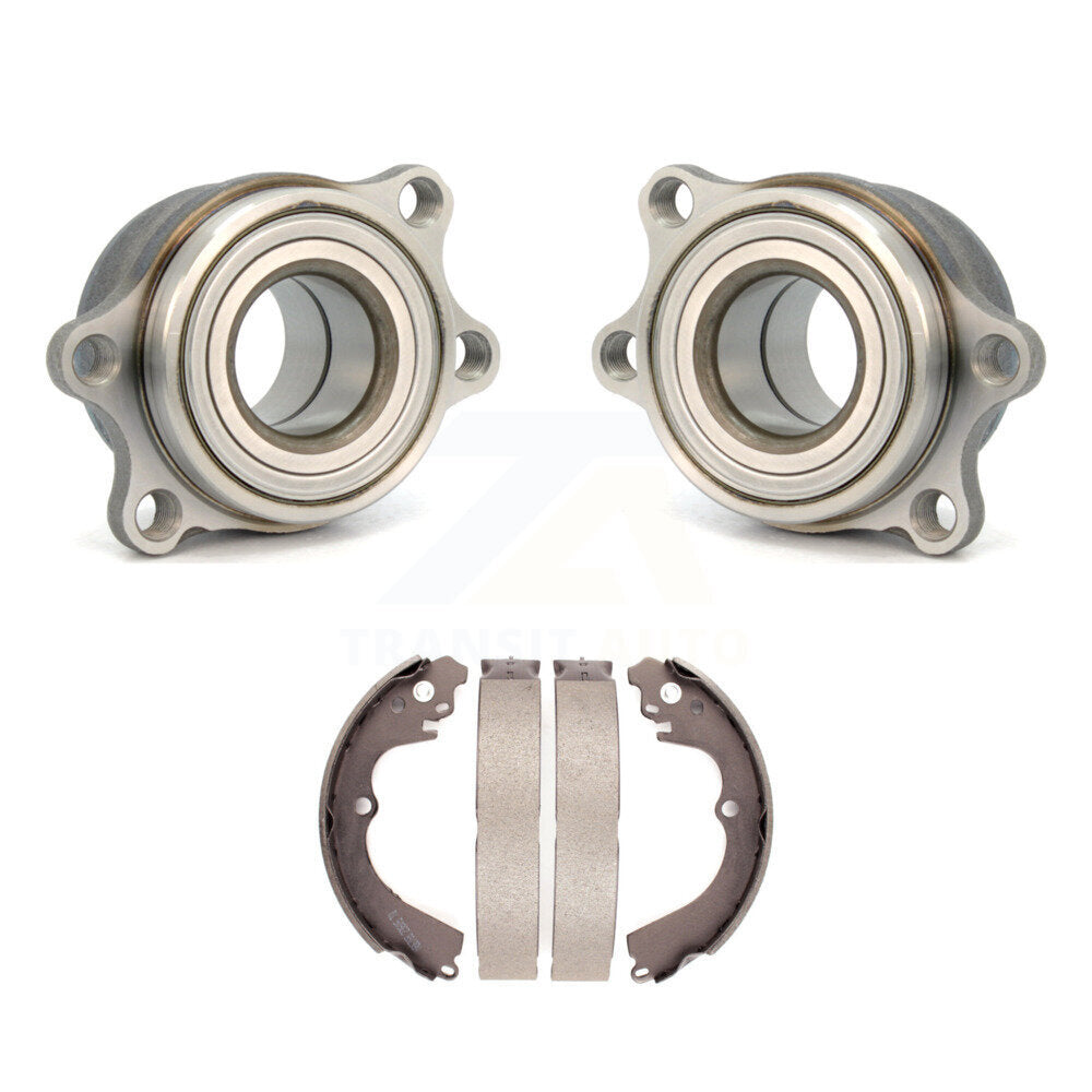 Brake Drum Shoes And Hub Bearing Assembly Rear Kit For 2000-2002 Subaru Outback