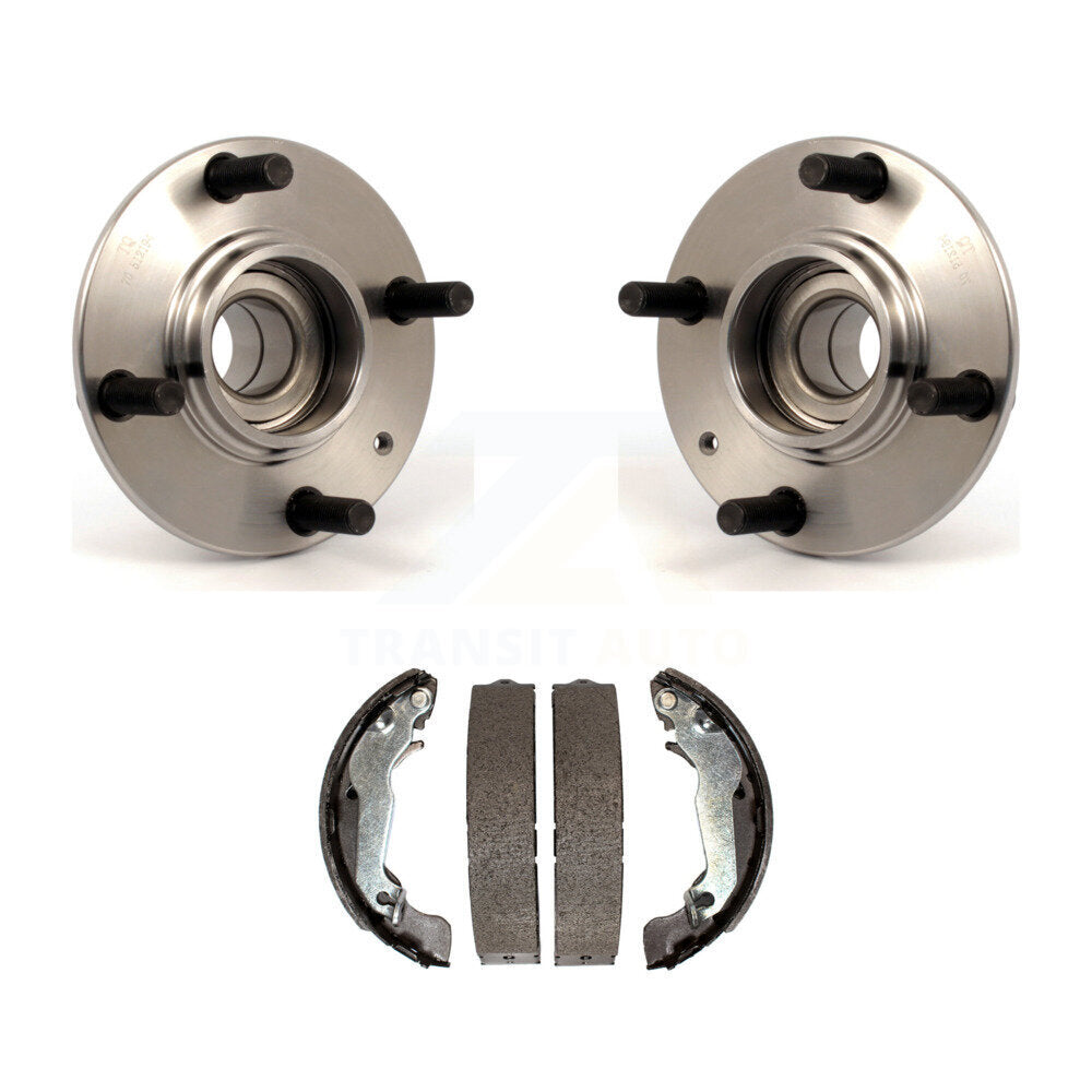 Brake Drum Shoes And Hub Bearing Rear Kit For 2001-2006 Hyundai Elantra Non-ABS