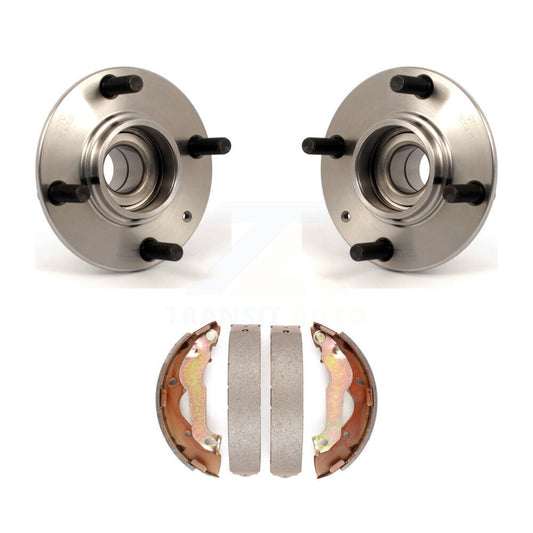 Brake Drum Shoes And Hub Bearing Rear Kit For 2007-2009 Kia Spectra Non-ABS