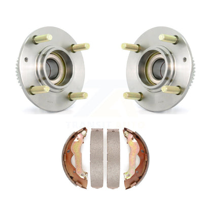 Brake Drum Shoes And Hub Bearing Rear Kit For 2007-2009 Kia Spectra 4-Wheel ABS