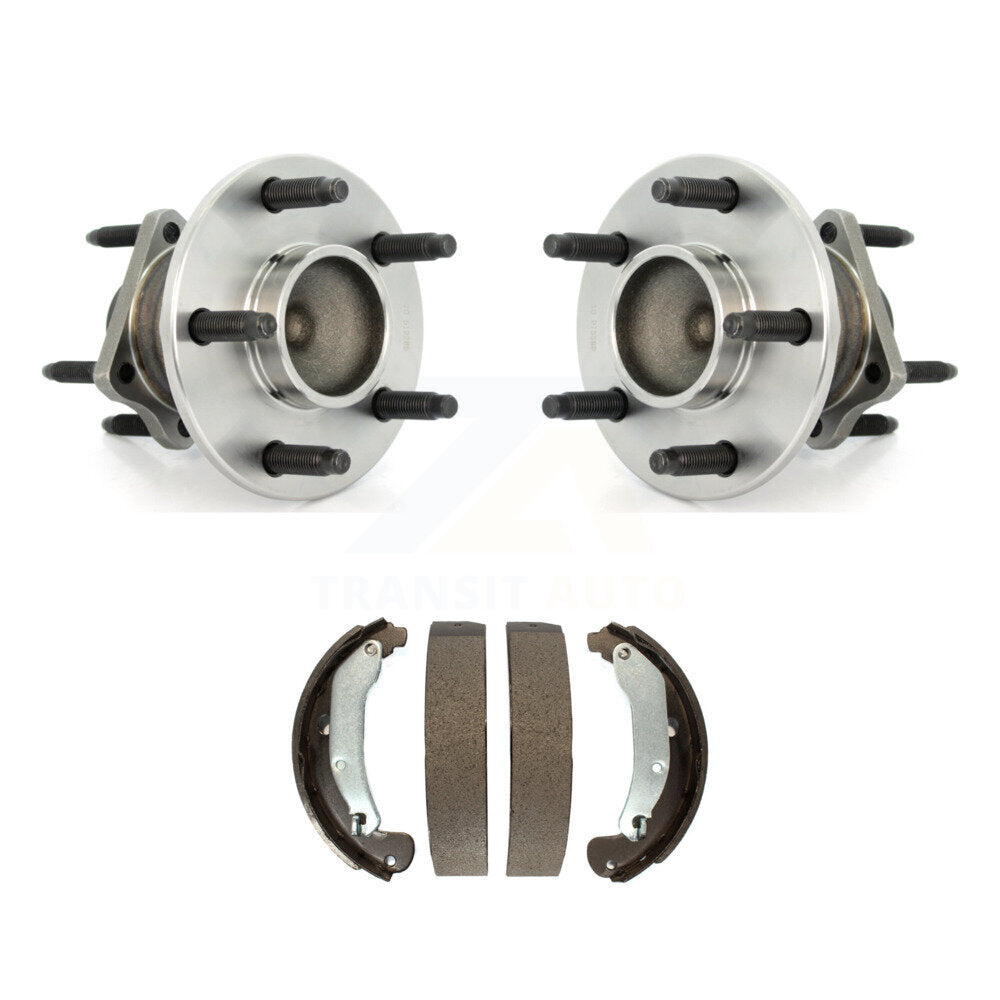 Brake Drum Shoes Hub Bearing Rear Kit For 2008 Chevrolet HHR SS with 4-Wheel ABS