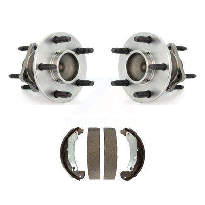 Brake Drum Shoes Hub Bearing Rear Kit For 2008 Chevrolet HHR SS with 4-Wheel ABS