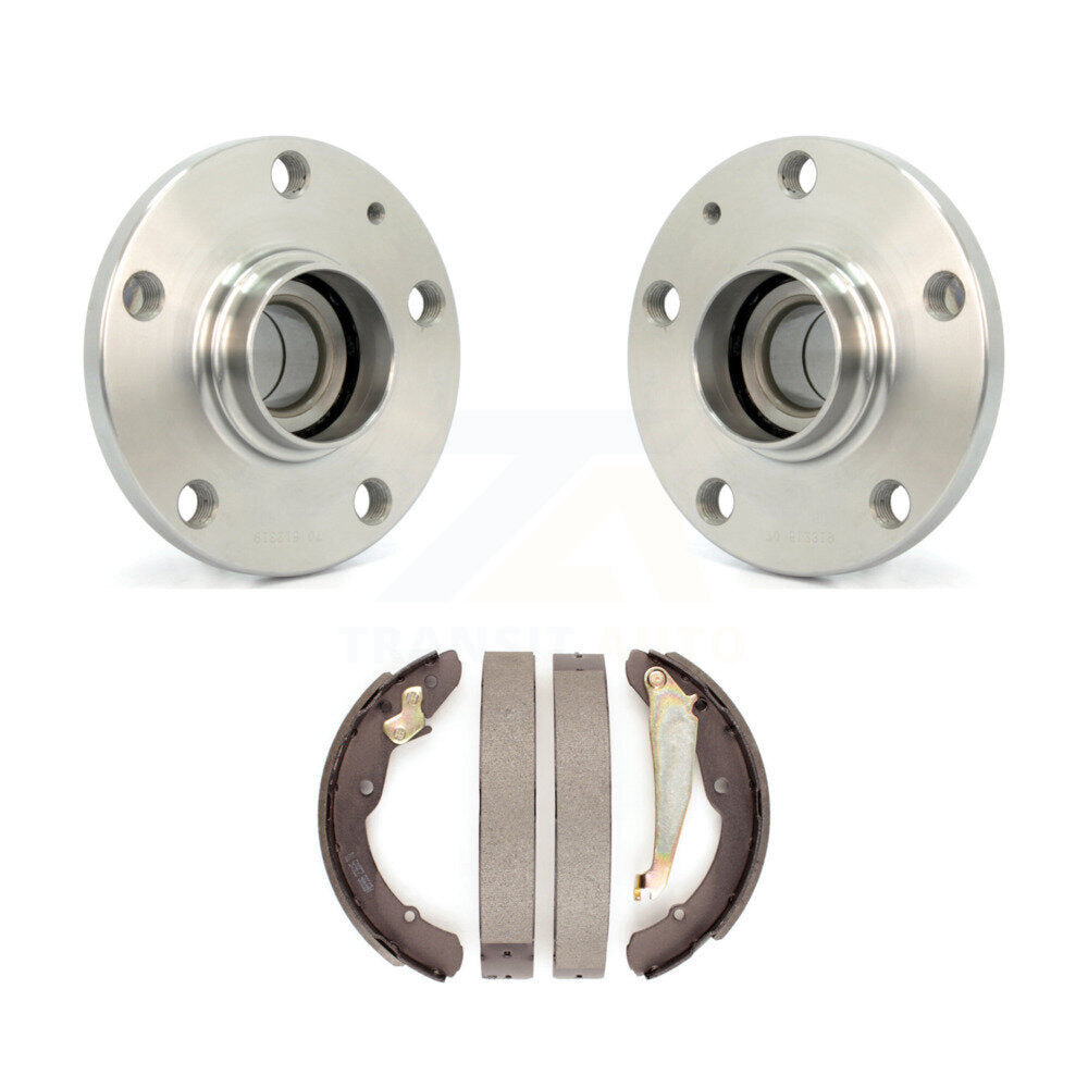 Brake Drum Shoes And Hub Bearing Assembly Rear Kit For Volkswagen Jetta Beetle