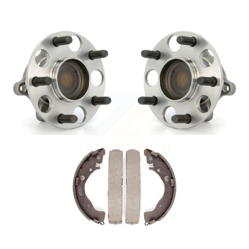 Brake Drum Shoes And Wheel Hub Bearing Assembly Rear Kit For Honda Civic