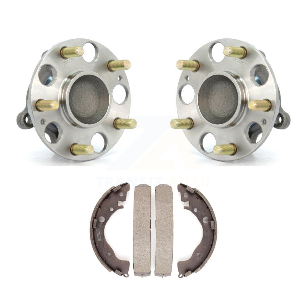 Brake Drum Shoes And Wheel Hub Bearing Assembly Rear Kit For Honda Civic