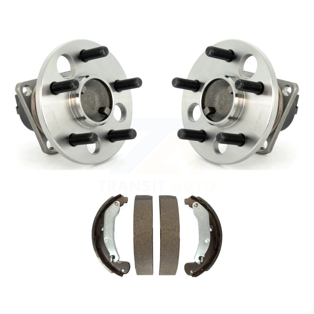 Brake Drum Shoes And Hub Bearing Rear Kit For Pontiac Sunfire Chevrolet Cavalier