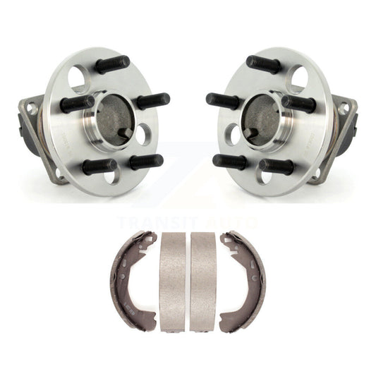 Brake Drum Shoes And Hub Bearing Rear Kit For Chevrolet Cavalier Beretta Corsica