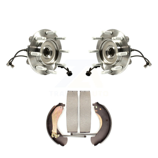 Brake Drum Shoes & Hub Bearing Rear Kit For Chevrolet Silverado 1500 GMC Sierra