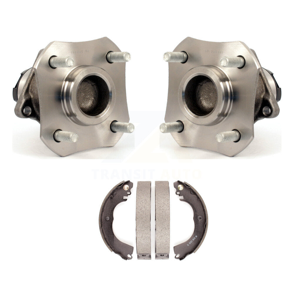 Brake Drum Shoes And Hub Bearing Rear Kit For Nissan Versa 1.6L with 4-Wheel ABS