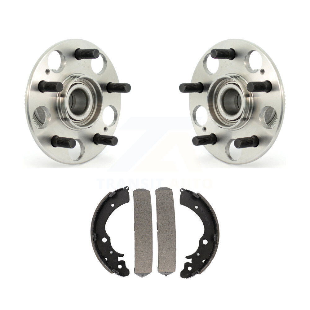 Brake Drum Shoes And Wheel Hub Bearing Assembly Rear Kit For Honda Accord