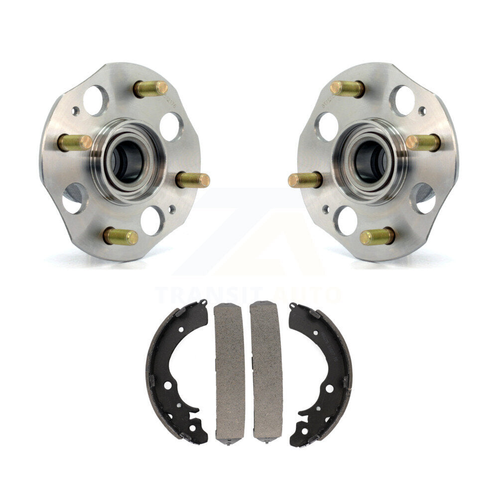 Brake Drum Shoes And Wheel Hub Bearing Assembly Rear Kit For Honda Accord