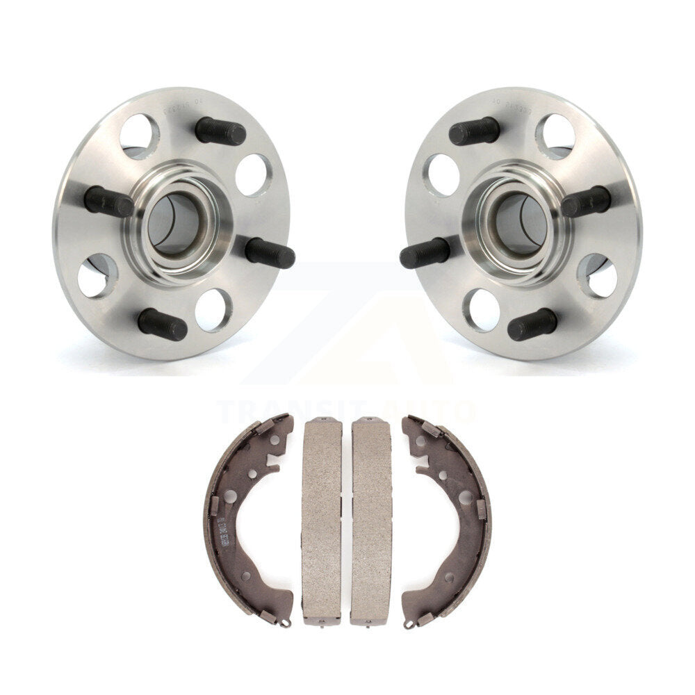 Brake Drum Shoes And Wheel Hub Bearing Assembly Rear Kit For Honda Fit Insight