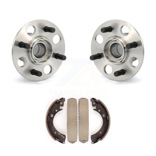 Brake Drum Shoes And Wheel Hub Bearing Assembly Rear Kit For 2007-2008 Honda Fit