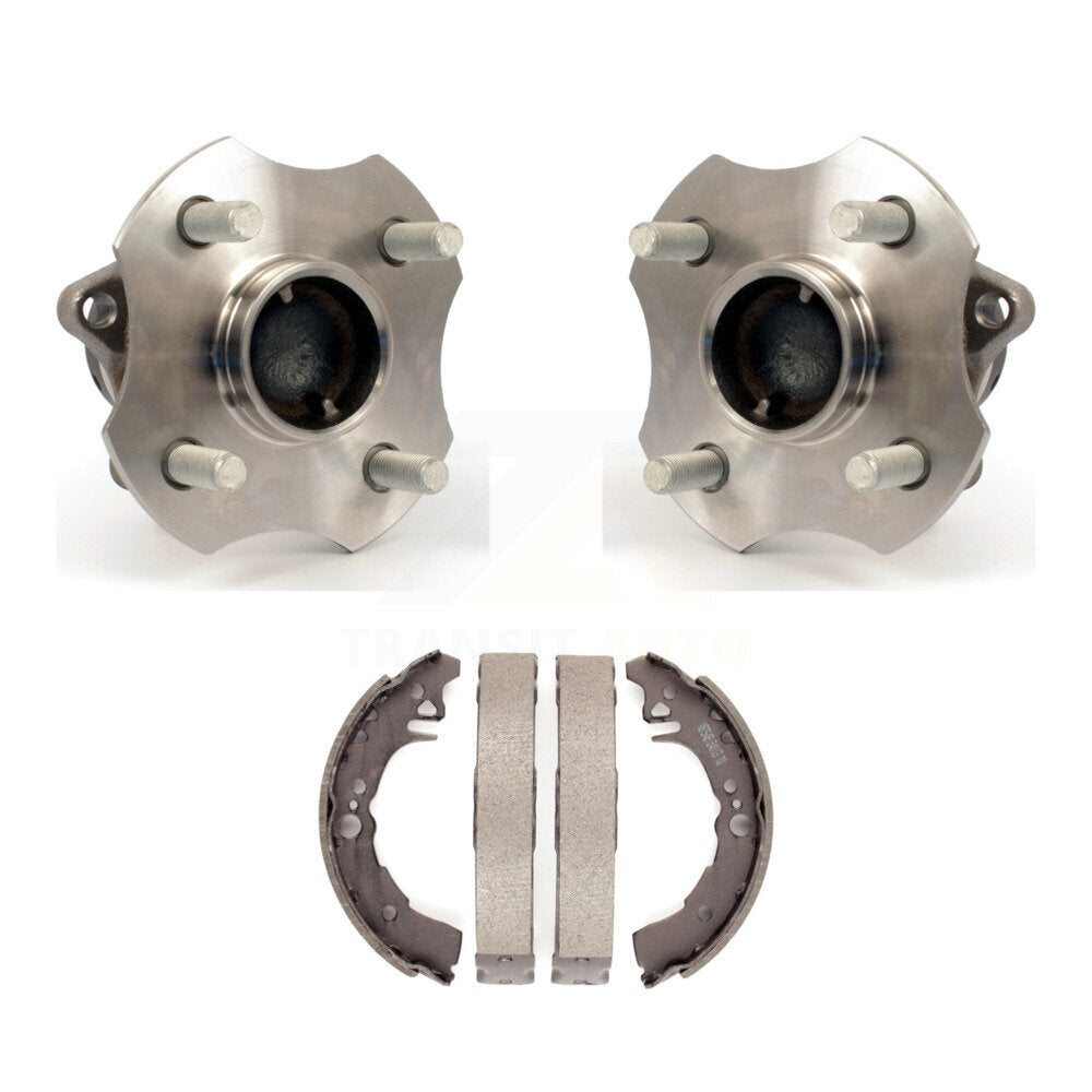 Brake Drum Shoes And Hub Bearing Rear Kit For 2000-2005 Toyota Echo 4-Wheel ABS