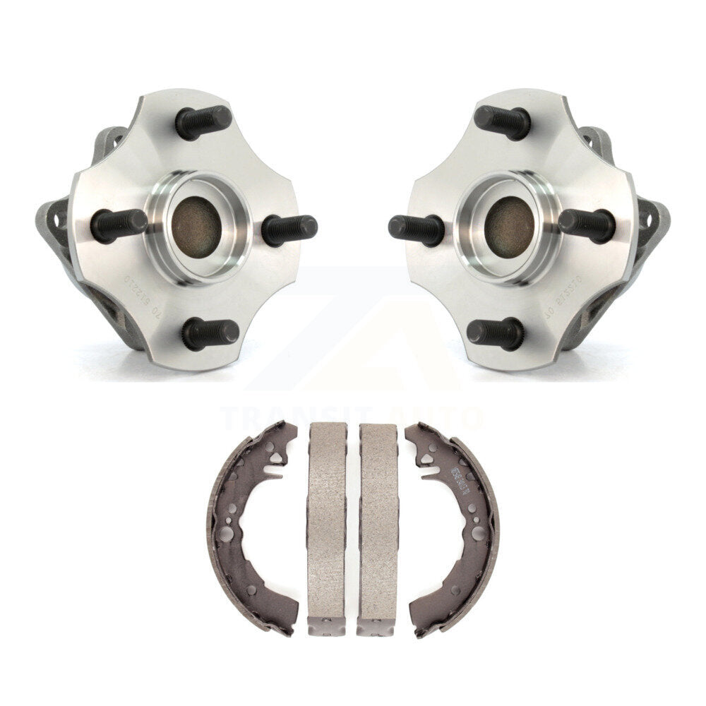 Brake Drum Shoes And Hub Bearing Rear Kit For 2000-2005 Toyota Echo Non-ABS