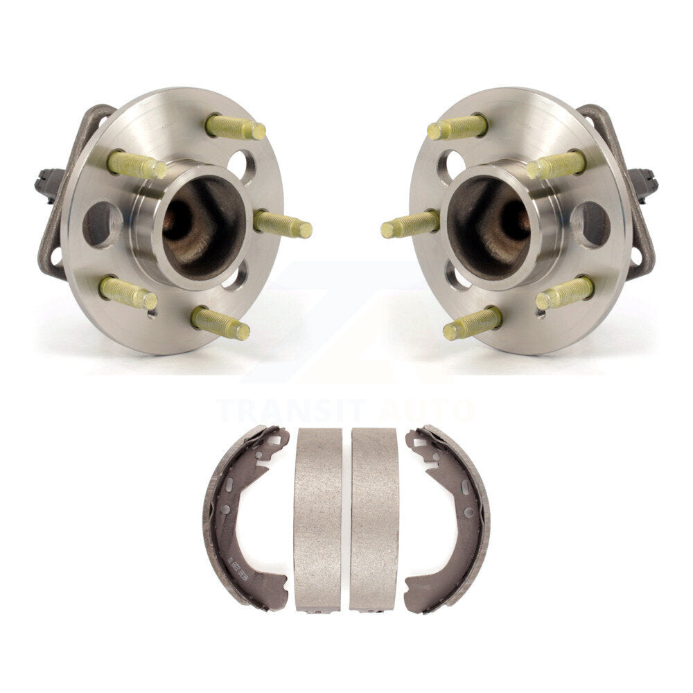 Brake Drum Shoes And Wheel Hub Bearing Assembly Rear Kit For Cadillac DeVille