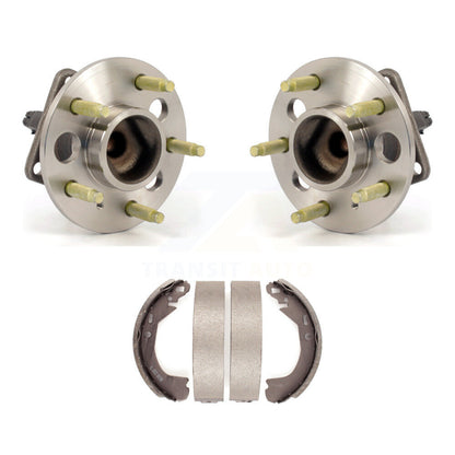 Brake Drum Shoes And Wheel Hub Bearing Assembly Rear Kit For Cadillac DeVille