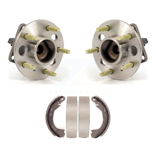Brake Drum Shoes And Wheel Hub Bearing Assembly Rear Kit For Cadillac DeVille
