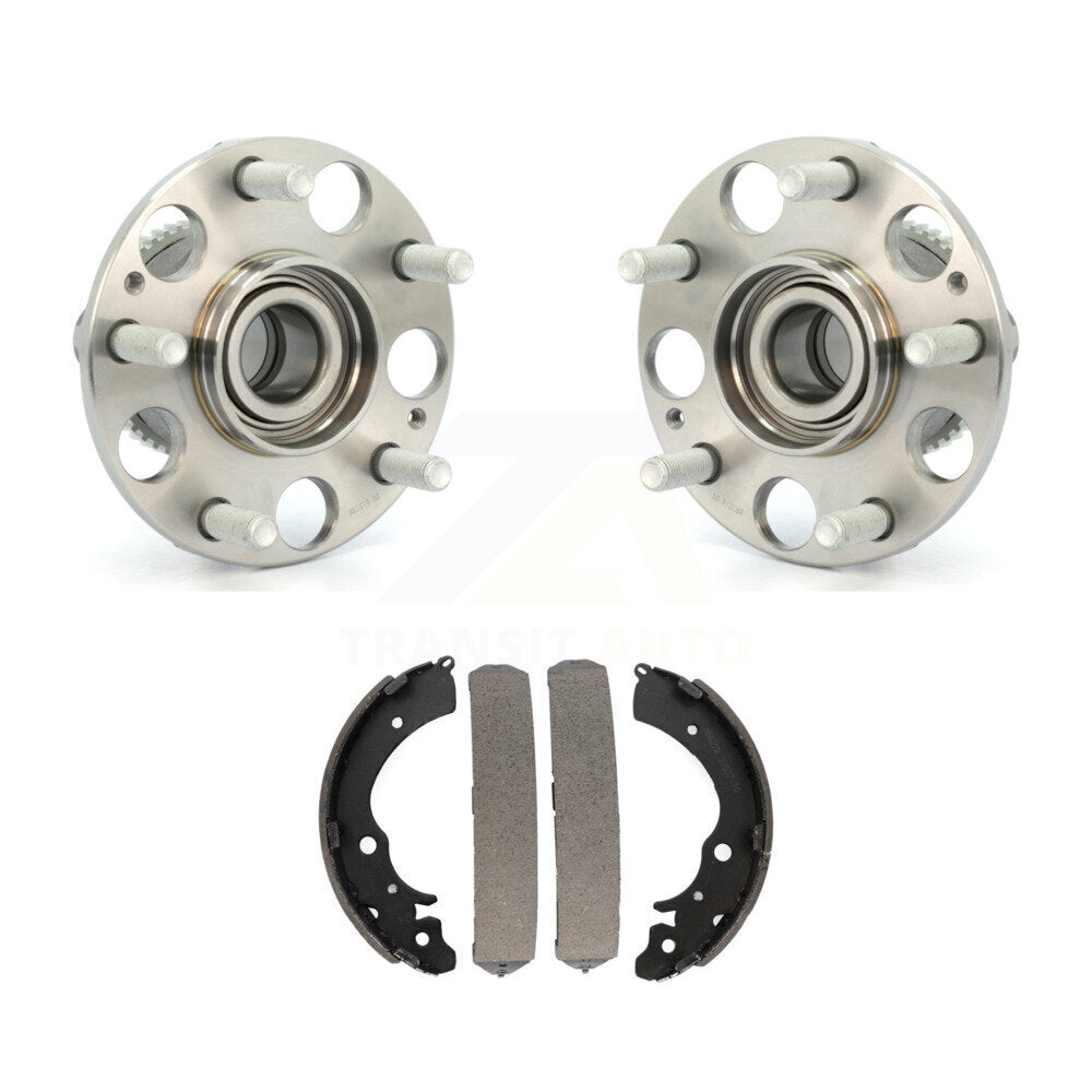 Brake Drum Shoes And Wheel Hub Bearing Assembly Rear Kit For Honda Accord