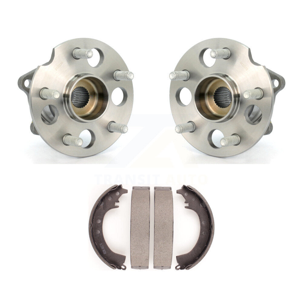 Brake Drum Shoes And Hub Bearing Assembly Rear Kit For 2001-2002 Toyota RAV4 AWD