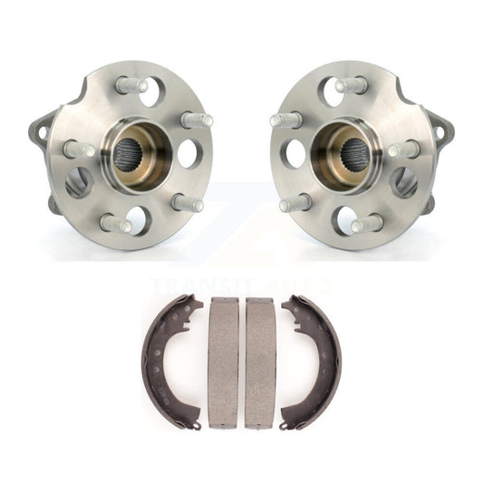 Brake Drum Shoes And Hub Bearing Assembly Rear Kit For 2001-2002 Toyota RAV4 AWD