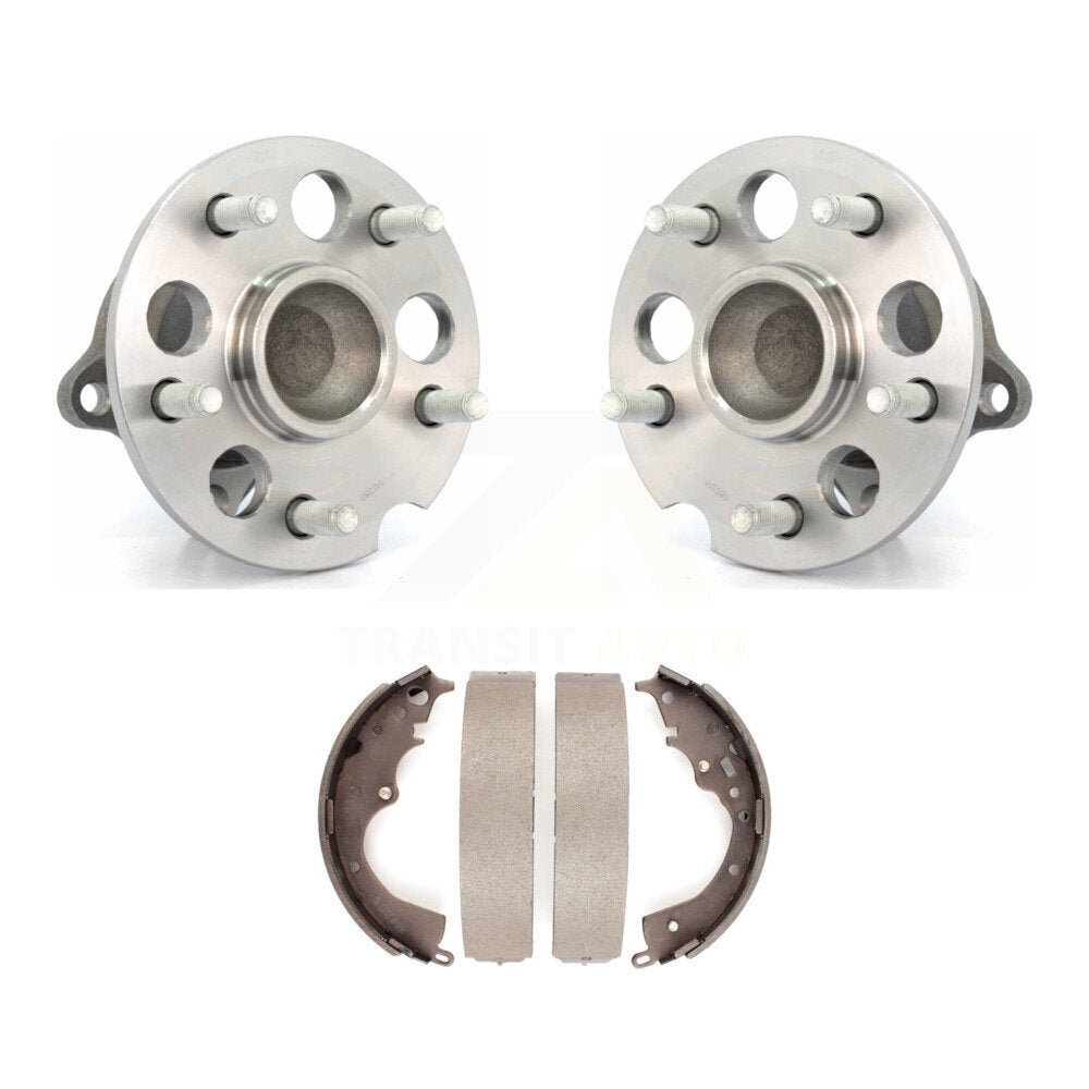Brake Drum Shoes And Wheel Hub Bearing Rear Kit For 2004-2010 Toyota Sienna FWD