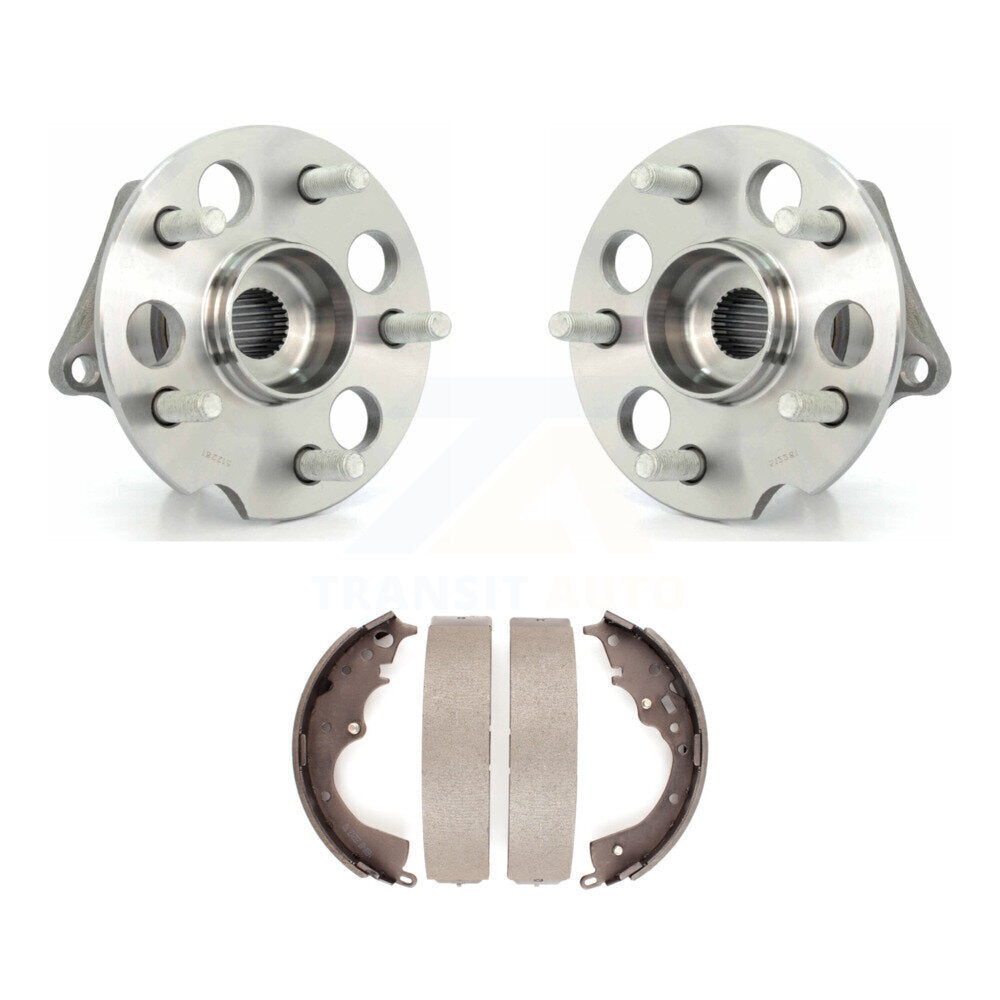 Brake Drum Shoes And Wheel Hub Bearing Rear Kit For 2004-2010 Toyota Sienna AWD