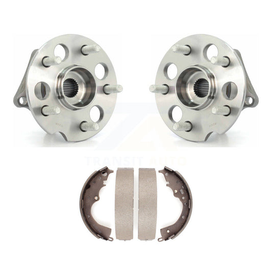 Brake Drum Shoes And Wheel Hub Bearing Rear Kit For 2004-2010 Toyota Sienna AWD