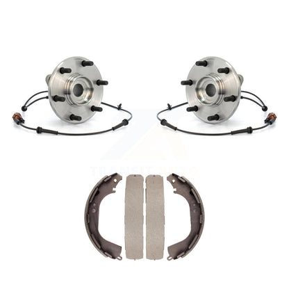 Brake Drum Shoes And Hub Bearing Assembly Rear Kit For 2004 Nissan Pathfinder