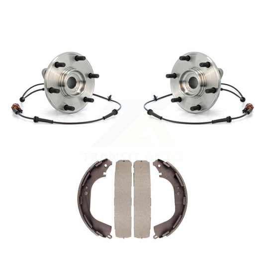 Brake Drum Shoes And Hub Bearing Assembly Rear Kit For 2004 Nissan Pathfinder