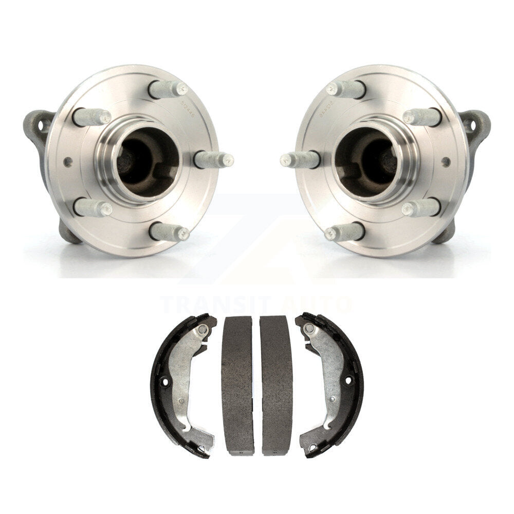 Brake Drum Shoes And Hub Bearing Assembly Rear Kit For 2011-2012 Chevrolet Cruze