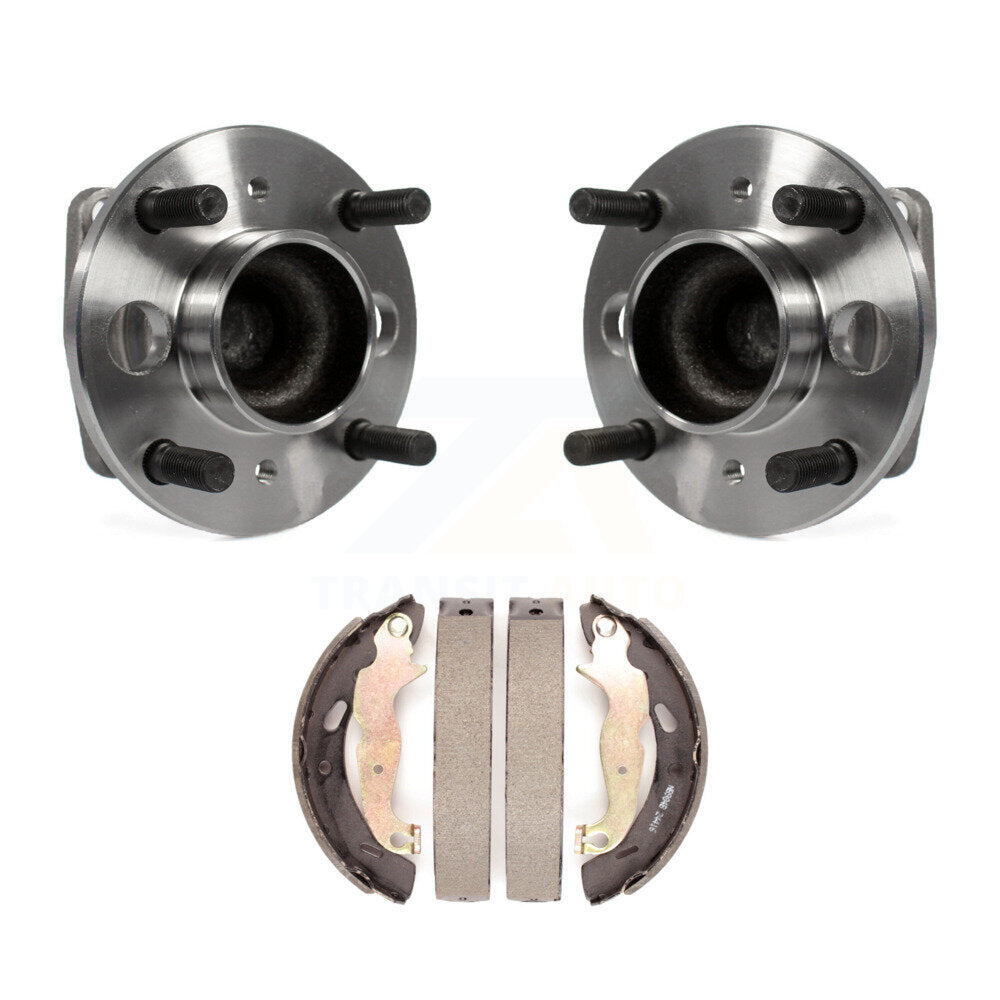 Brake Drum Shoes And Wheel Hub Bearing Assembly Rear Kit For Ford Fiesta