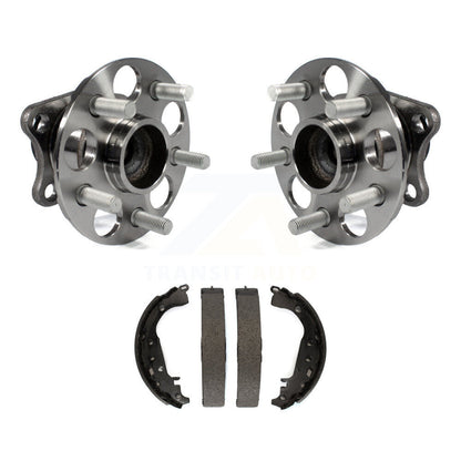 Brake Drum Shoes And Wheel Hub Bearing Assembly Rear Kit For 2014 Toyota Prius