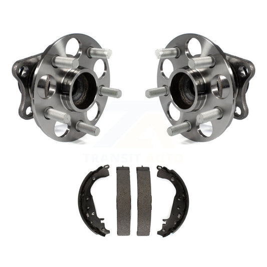 Brake Drum Shoes And Wheel Hub Bearing Assembly Rear Kit For 2014 Toyota Prius