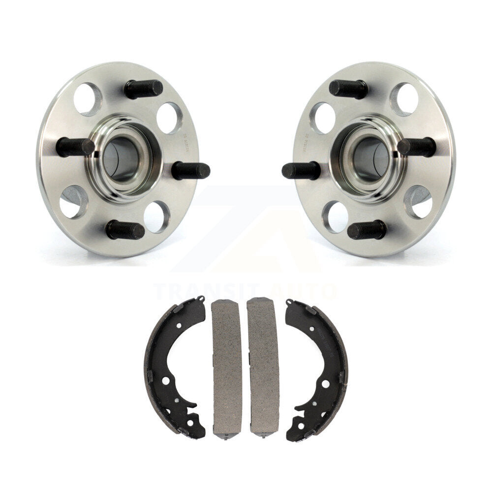 Brake Drum Shoes & Hub Bearing Rear Kit For 03-05 Honda Civic Hybrid with Sedan