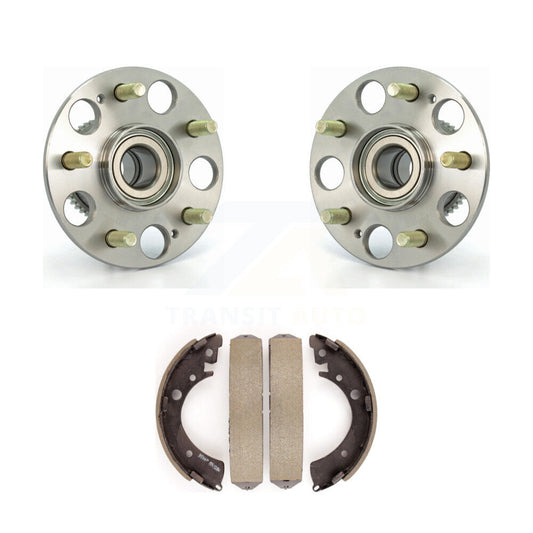 Brake Drum Shoes & Hub Bearing Rear Kit For 2004-2005 Honda Civic Si with Coupe