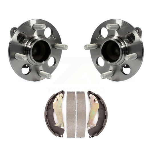 Brake Drum Shoes And Hub Bearing Assembly Rear Kit For 2012-2017 Hyundai Accent