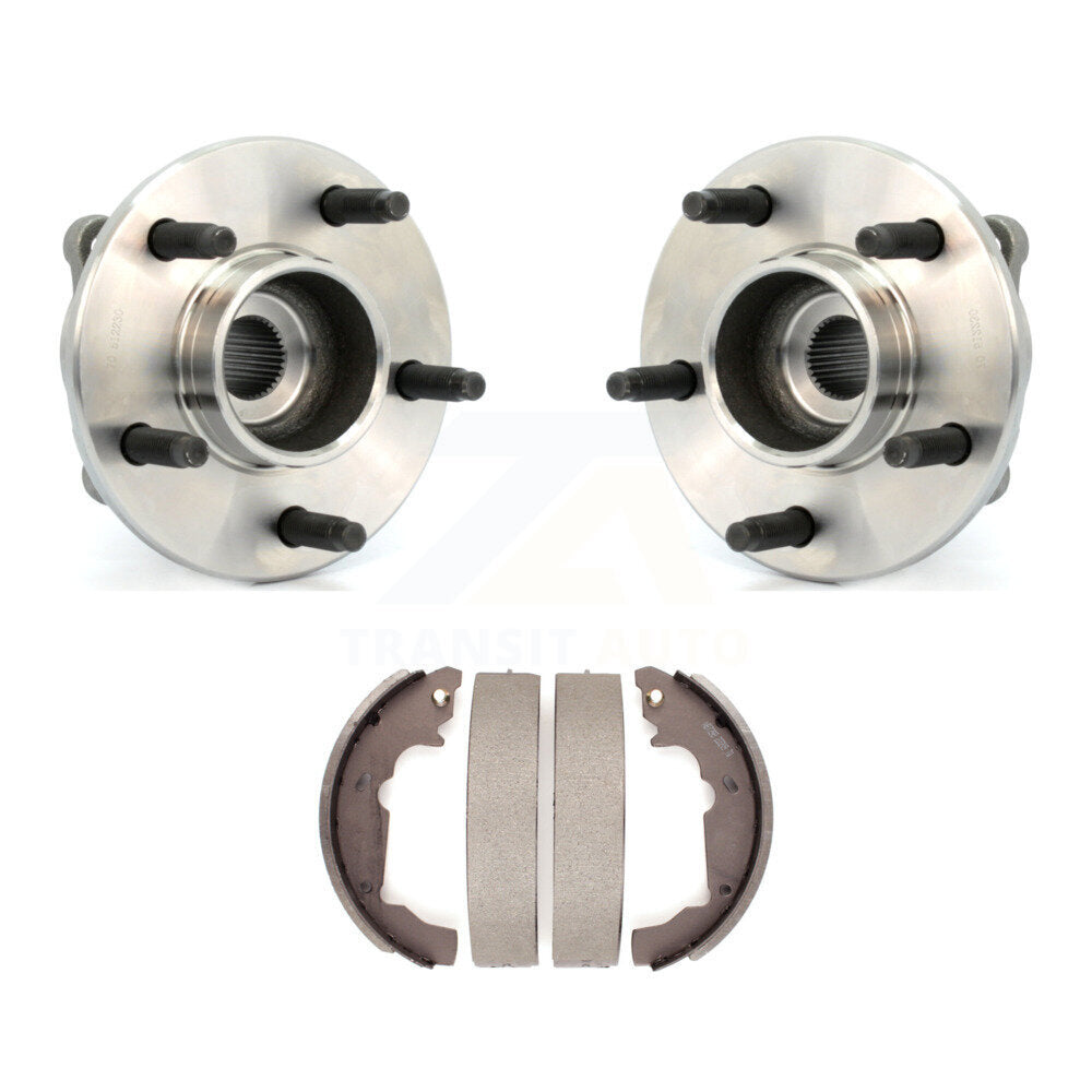 Brake Drum Shoes & Hub Bearing Rear Kit For Saturn Vue Pontiac Torrent Chevrolet