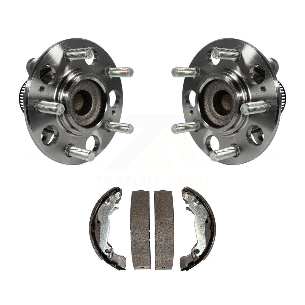 Brake Drum Shoes And Hub Bearing Rear Kit For 2008-2010 Hyundai Elantra Non-ABS