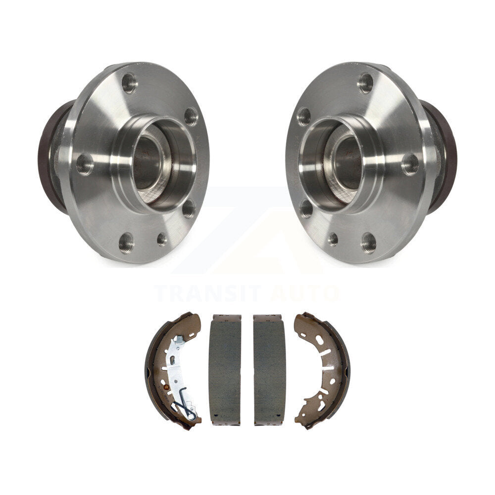 Brake Drum Shoes And Wheel Hub Bearing Rear Kit For 2015-2022 Ram ProMaster City