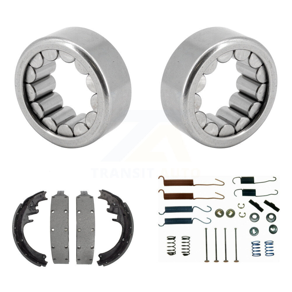 Drum Brake Shoe & Hardware And Wheel Bearing Rear Kit For Dodge Ram 2500