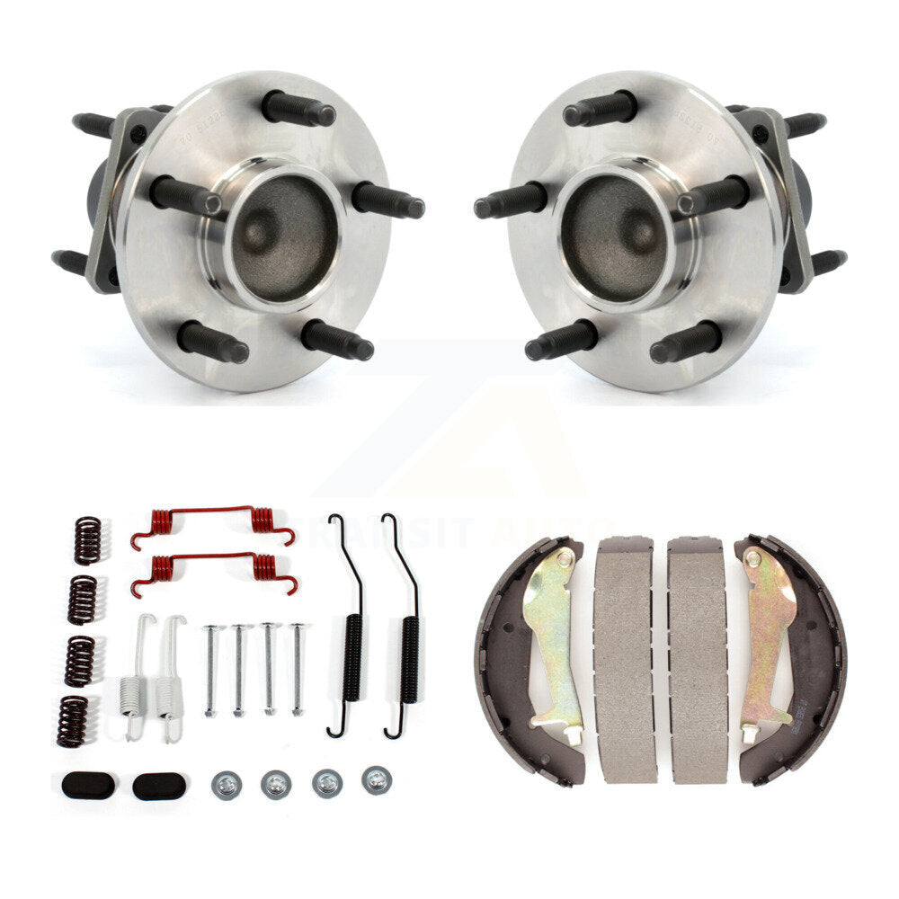 Drum Brake Shoe & Hardware Hub Bearing Rear Kit For Chevrolet Cobalt Pontiac G5