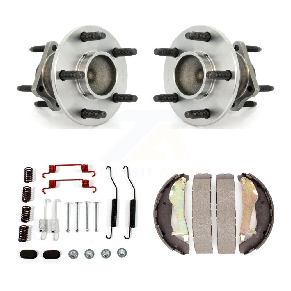 Drum Brake Shoe & Hardware And Wheel Hub Bearing Rear Kit For Chevrolet Cobalt