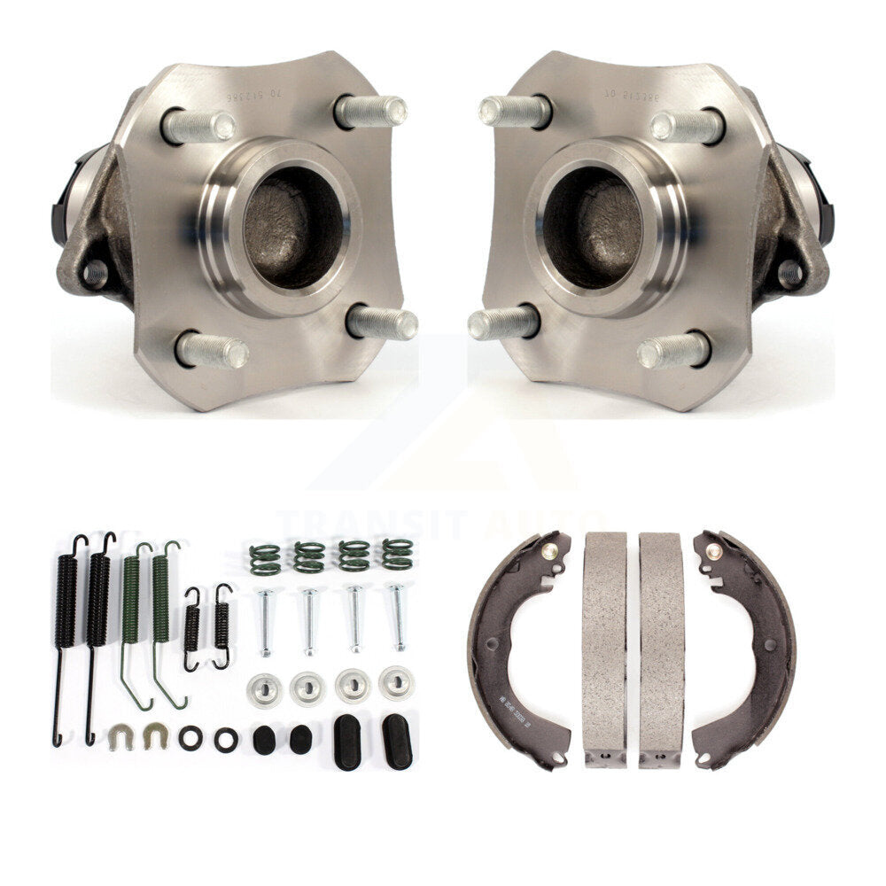 Drum Brake Shoe & Hardware And Hub Bearing Assembly Rear Kit For Nissan Versa