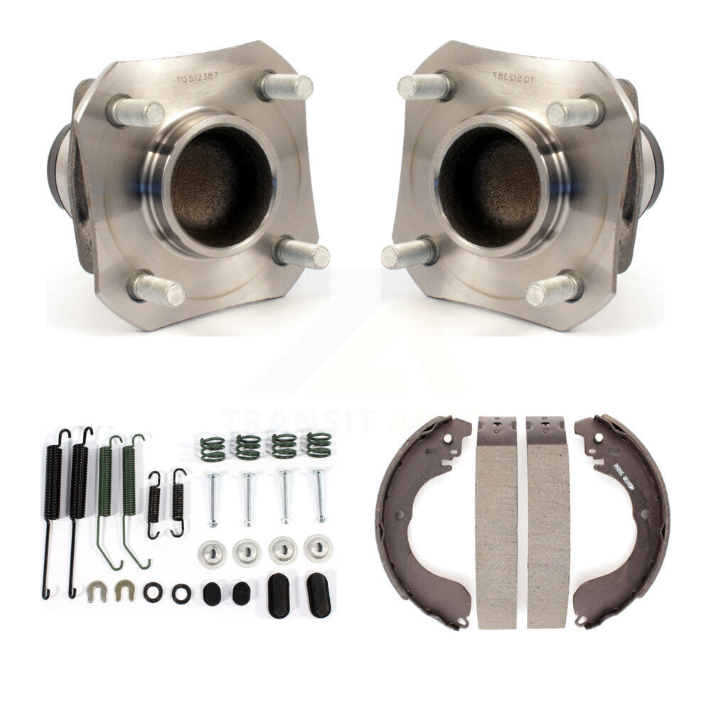 Drum Brake Shoe & Hardware And Hub Bearing Assembly Rear Kit For Nissan Versa