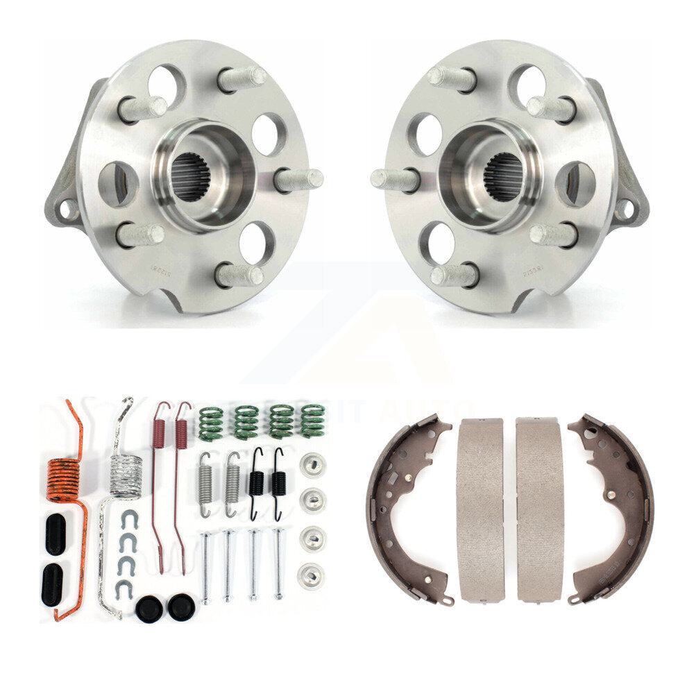 Drum Brake Shoe & Hardware Hub Bearing Rear Kit For 2004-2010 Toyota Sienna AWD